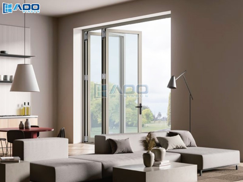 Cửa đi mở xếp trượt Xingfa hệ Class A – Hệ A80